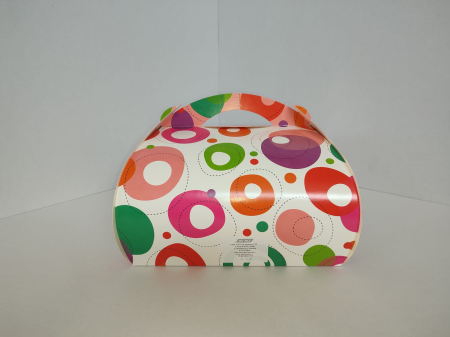 Ambalaje Cofetărie - Cutie tort cu model ABSTRACT CT2  27x27cm H16cm  25buc/set