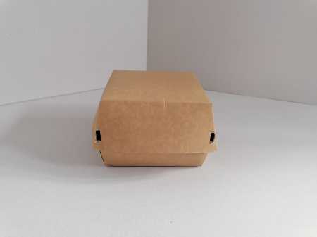 Ambalaje Fast Food - Cutii  burger kraft 150x150x90 50buc/set 150buc/cutie