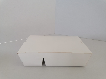 Ambalaje Fast Food - Cutii meniu 2 comp 21x14x5 albe 300buc/set