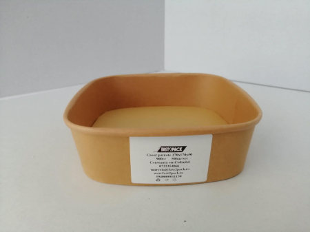 Ambalaje Fast Food - Cutii meniu patrate carton K 170x170x50 900cc 50buc/set