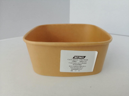 Ambalaje Fast Food - Cutii meniu patrate carton K 170x170x68 1200cc 50buc/set