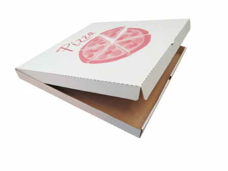 Cutii Pizza alb cu rosu 500 x 500 x 40 mm [1]