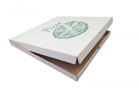 Cutii Pizza alb cu verde 500 x 500 x 40 mm [1]