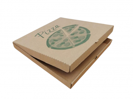 Cutii Pizza natur cu verde 280 x 280 x 35 mm [3]