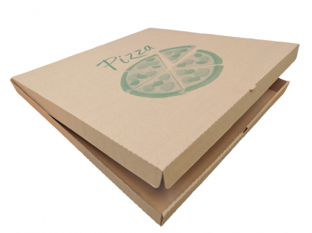 Cutii Pizza natur cu verde 500 x 500 x 40 mm [1]