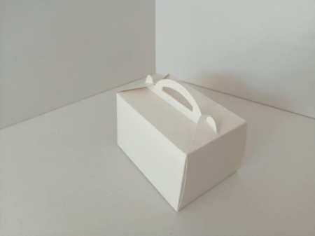 Ambalaje Cofetărie - Cutii prajituri 16 x 12 x 10 albe 100buc/set