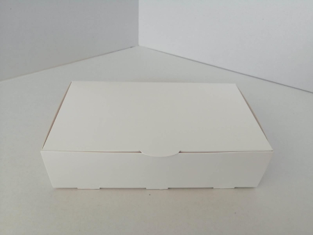 Ambalaje Cofetărie - Cutii prajituri 230x130x60 albe 100buc/set