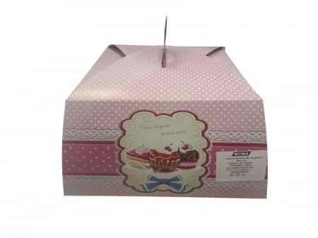 Cutii tort 26 patrate roz  50buc/set [1]