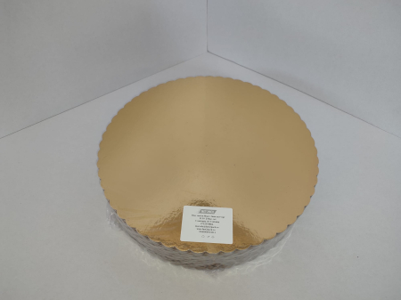 Ambalaje Cofetărie - Disc floare tort D30cm G3mm auriu-negru 25buc/set