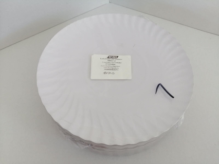 Ambalaje Fast Food - Farfurii D23 albe laminate 100buc/set