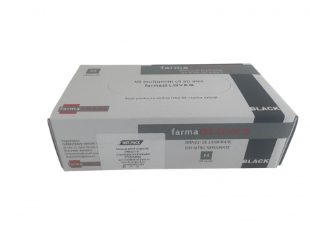 Manusi din nitril negre M 100buc/set [1]