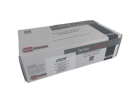 Ambalaje Diverse - Manusi din nitril negre M 100buc/set