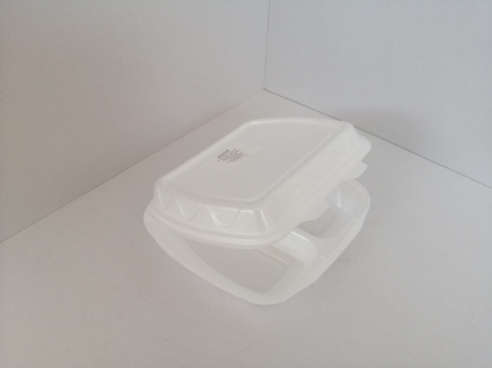 Ambalaje Fast Food - Meniu HMC 2865 alb cu 2 compartimente 235x190mm 100buc/set