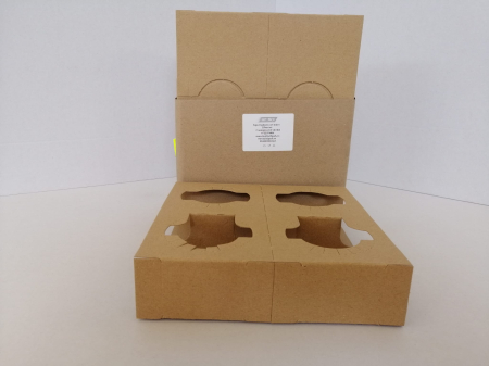 Ambalaje Cofetărie - Suport carton micro 2 - 4 pahare 25buc/set