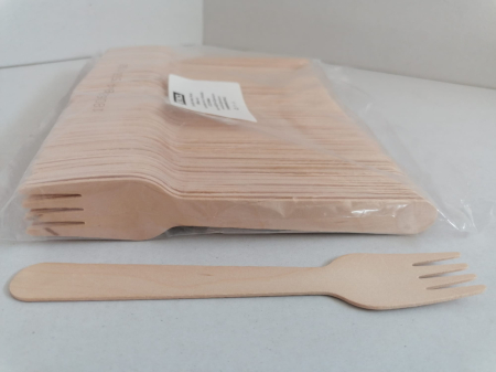 Ambalaje Diverse - Tacam lemn eco furculita 16cm 100buc/set