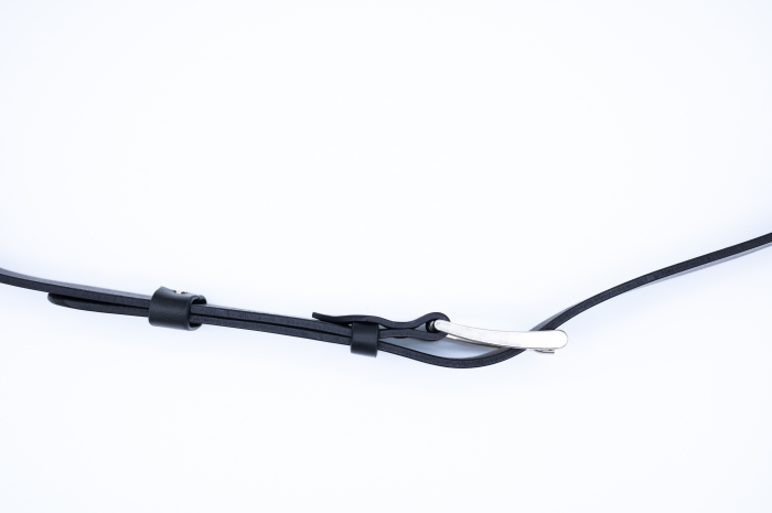 Curea bărbătească din piele italiană premium de taur, culoare neagră – Fcris Handmade [4]