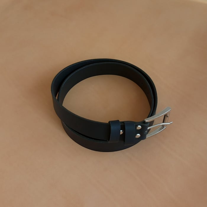 Curea din piele naturala,negru mat [7]