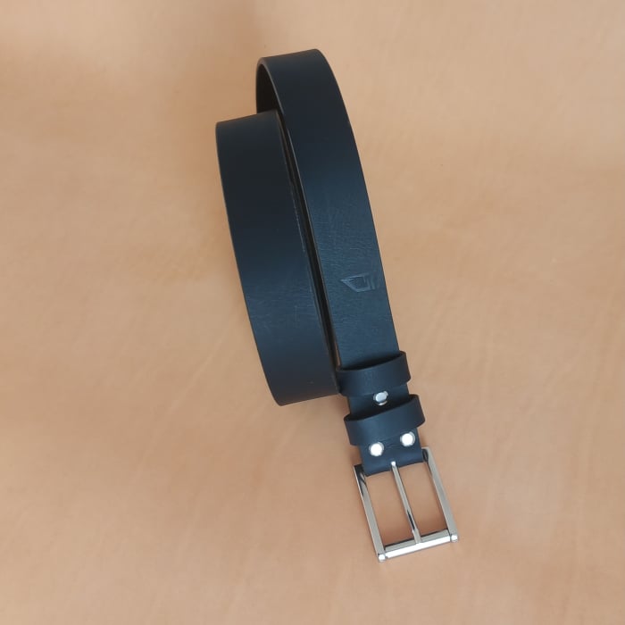 Curea din piele naturala,negru mat [5]