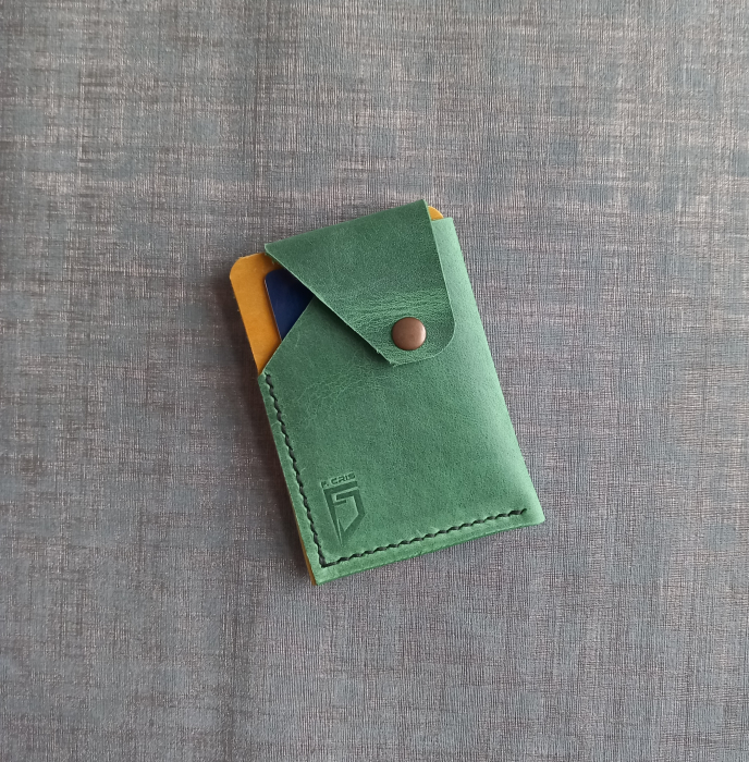 Portcard din piele cu închidere capsă pentru buletin CID [5]