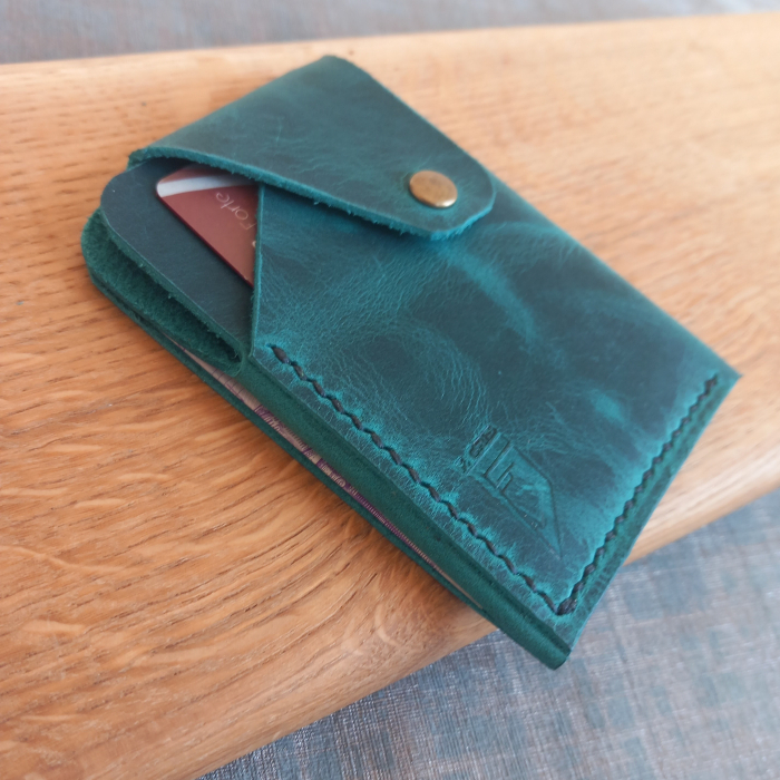 Portcard din piele cu închidere capsă pentru buletin CID [8]