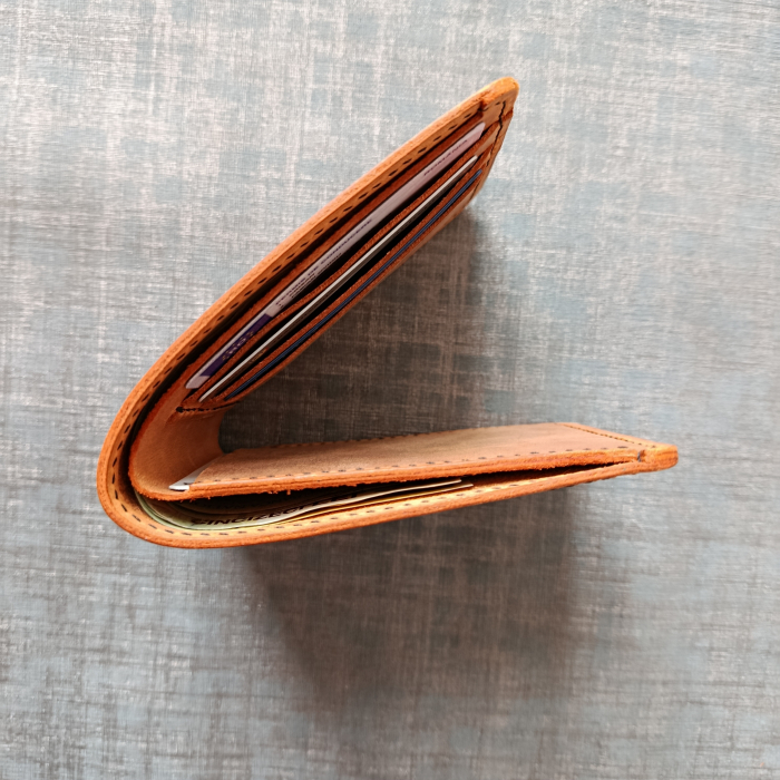 portofel din piele clasic ,minimalist,maro [10]