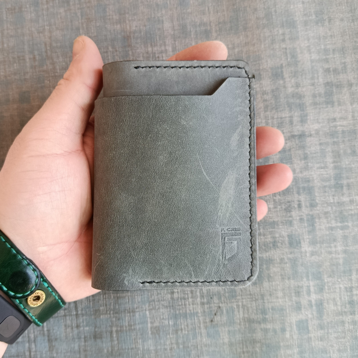 Portofel din piele pentru barbati , gri [4]
