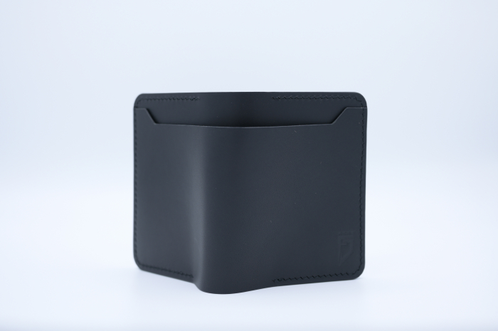 Portofel bărbătesc premium din piele italiană neagră, lucrat manual – Fcris [4]