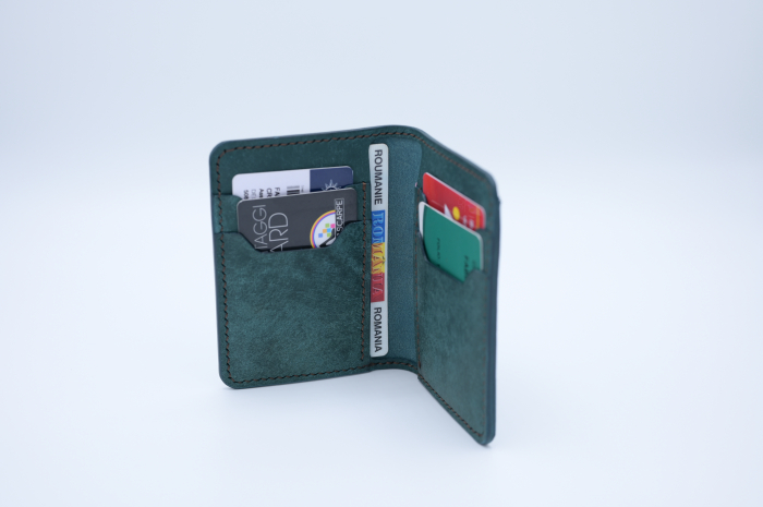 Portofel bărbătesc premium din piele italiană ortensia petrol – Fcris Handmade [5]