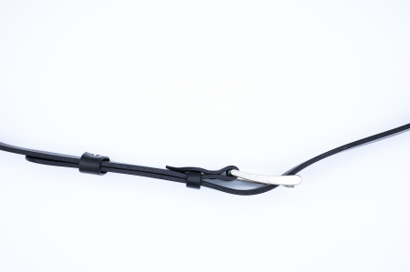 Curea bărbătească din piele italiană premium de taur, culoare neagră – Fcris Handmade [3]