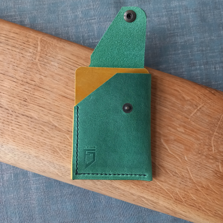 Portcard din piele cu închidere capsă pentru buletin CID [5]