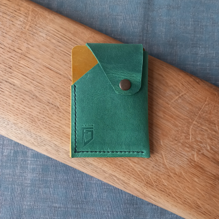 Portcard din piele cu închidere capsă pentru buletin CID [6]