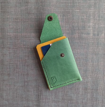 Portcard din piele cu închidere capsă pentru buletin CID [8]