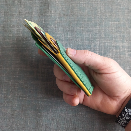 Portcard din piele cu închidere capsă pentru buletin CID [10]