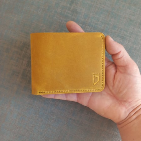 Portofel clasic lucrat si cusut manual din piele naturala [3]