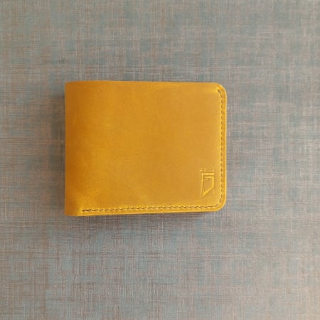 Promotie: -20% la 2 Produse - Portofel clasic lucrat si cusut manual din piele naturala