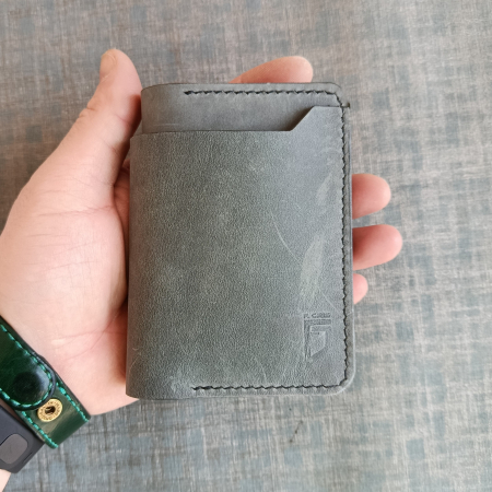 Portofel din piele pentru barbati , gri [3]