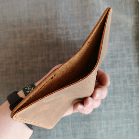 Portofel din piele , maro ,vertical [1]