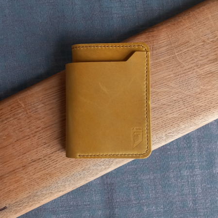 Portofele barbati - Portofel  din piele naturala cu buzunar exterior pentru bani