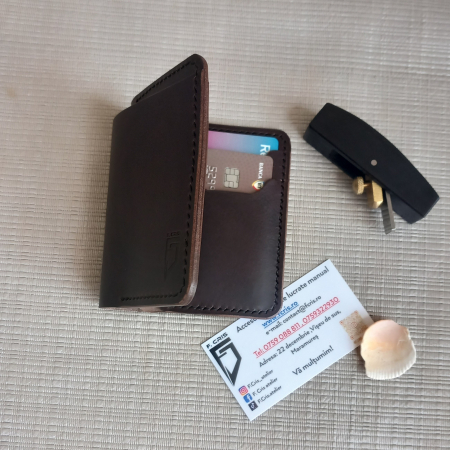 Portofel id nou din piele ,maro [6]