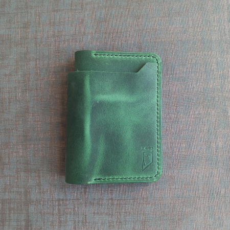 Portofele dama - portofel-casual-din-piele-crazy-horse-verde-fcris