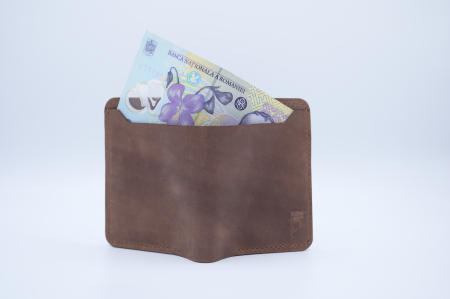 Portofel pentru barbati din piele , maro [3]