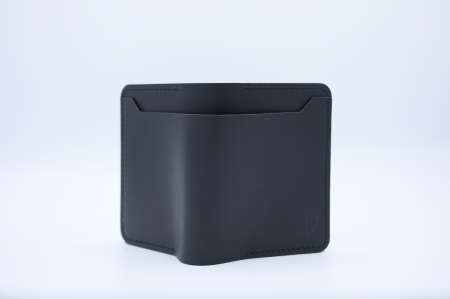 Portofel bărbătesc premium din piele italiană neagră, lucrat manual – Fcris [3]