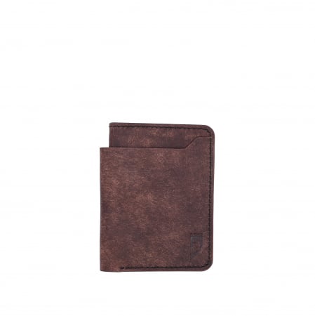 Portofele barbati - Portofel bărbătesc din piele italiană maro tabac, cusut manual – Fcris Premium