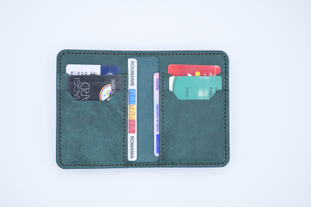Portofel bărbătesc premium din piele italiană ortensia petrol – Fcris Handmade [1]