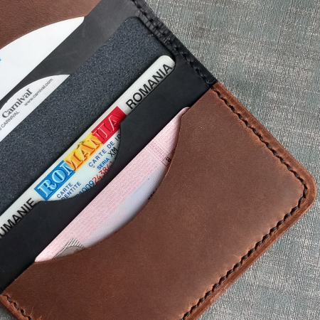 Portofel handmade din piele  naturala [3]