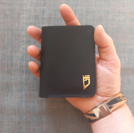 Portofel pentru buletin tip card , din piele naturală, crazy horse [6]