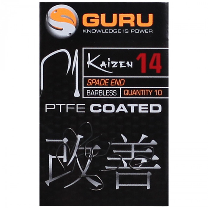 Carlige Guru Kaizen Barbless Spade End 10buc/plic [1]