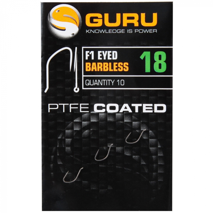Carlige Guru F1 Eyed Barbless 10buc/plic [1]