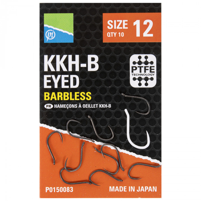 Carlige Preston KKH-B Eyed Barbless 10buc/plic [1]