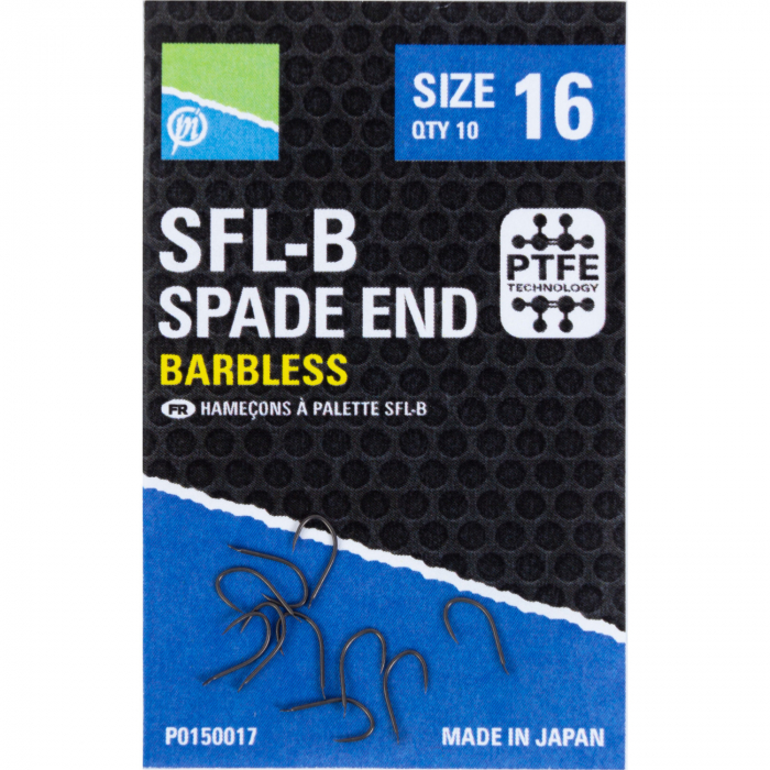 Carlige Preston SFL-B Spade End Barbless 10buc/plic [1]